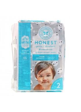 The Honest Company, Honest Diapers, Size 2, 12 - 18 Pounds, Pandas, 32 Diapers