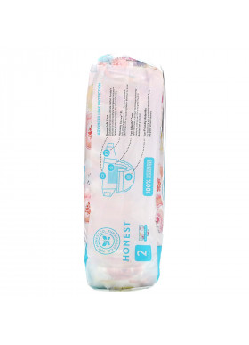 The Honest Company, Honest Diapers Size 2, 12-18 Pounds, Rose Blossom, 32 Diapers