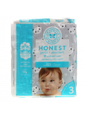 The Honest Company, Honest Diapers, Size 3, 16-28 Pounds, Pandas, 27 Diapers