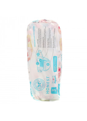 The Honest Company, Honest Diapers, Size 3, 16-28 Pounds, Rose Blossom, 27 Diapers