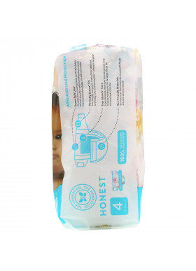 The Honest Company, Honest Diapers, Size 4, 22 - 37 Pounds, Rose Blossom, 23 Diapers