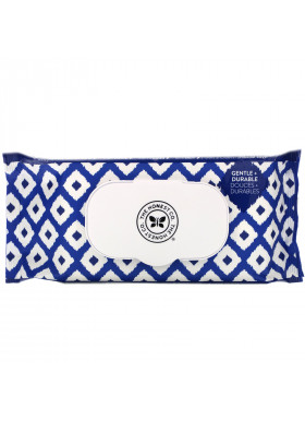 The Honest Company, Plant-Based Wipes, Blue Ikat, 72 Wipes