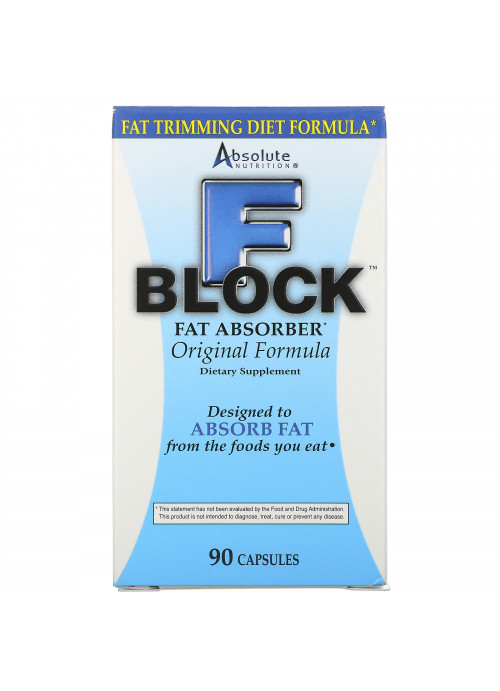 Absolute Nutrition, FBlock, Fat Absorber, 90 Capsules