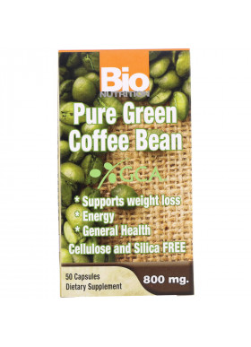 Bio Nutrition, Pure Green Coffee Bean, 800 mg, 50 Capsules