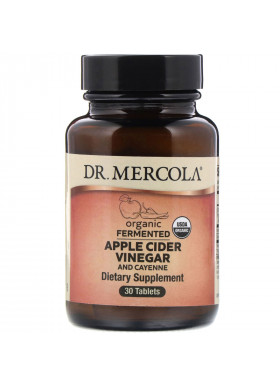 Dr. Mercola, Organic Fermented Apple Cider Vinegar and Cayenne, 30 Tablets