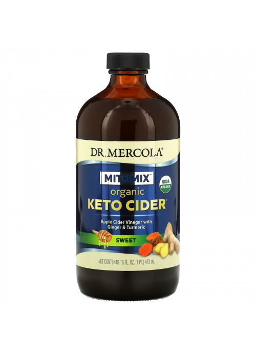 Dr. Mercola, Organic Keto Cider Vinegar, Sweet, 16 fl  oz (473 ml)