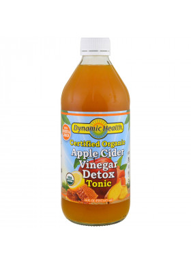 Dynamic Health  Laboratories, Certified Organic Apple Cider Vinegar Detox Tonic, 16 fl oz (473 ml)