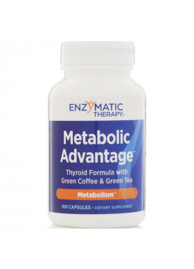 Enzymatic Therapy, Metabolic Advantage, Metabolism, 100 Capsules