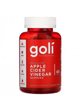 Goli Nutrition, Apple Cider Vinegar Gummies, 60 Pieces