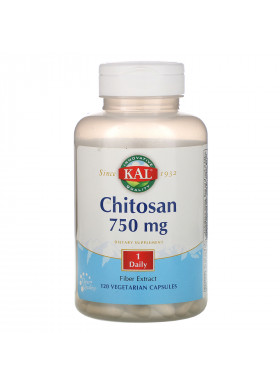 KAL, Chitosan, 750 mg, 120 Vegetarian Capsules