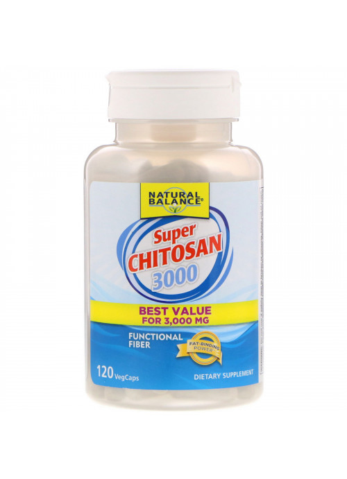 Natural Balance, Super Chitosan 3000, 120 Veg Caps