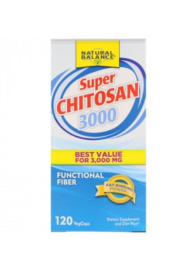 Natural Balance, Super Chitosan 3000, 120 Veg Caps