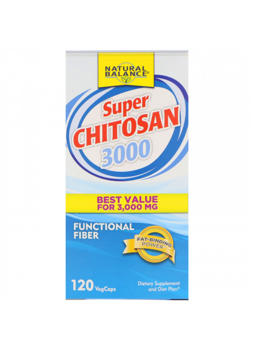 Natural Balance, Super Chitosan 3000, 120 Veg Caps