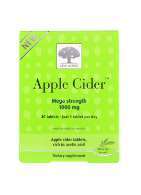 New Nordic, Apple Cider, 1,000 mg, 30 Tablets