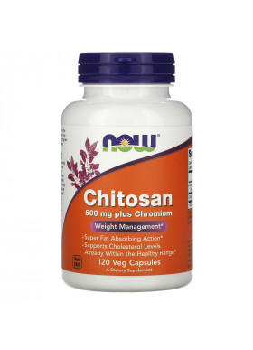 Now Foods, Chitosan Plus Chromium, 500 mg, 120 Veg Capsules