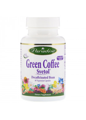 Paradise Herbs, Green Coffee, Svetol, 60 Vegetarian Capsules