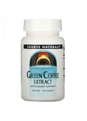 Source Naturals, Green Coffee Extract, 500 mg, 30 Tablets