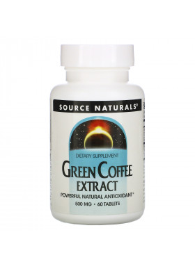 Source Naturals, Green Coffee Extract, 500 mg, 60 Tablets