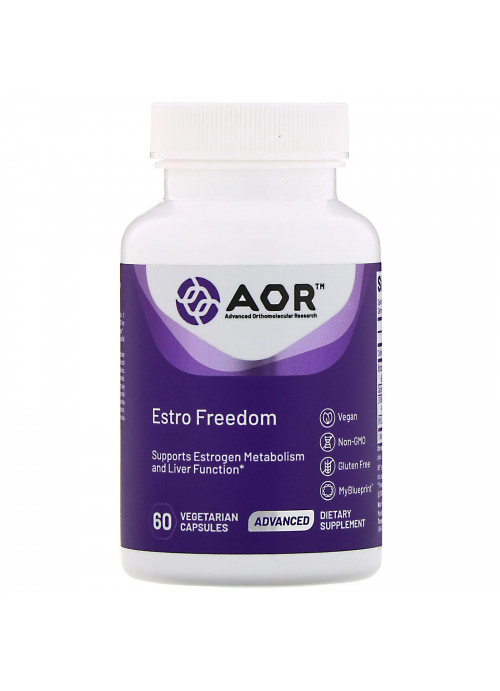 Advanced Orthomolecular Research AOR, Estro Freedom, 60 Vegetarian Capsules