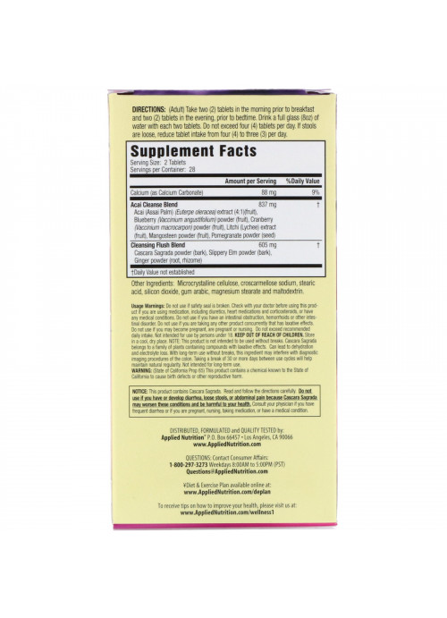 appliednutrition, 14-Day Acai Berry Cleanse, 56 Tablets