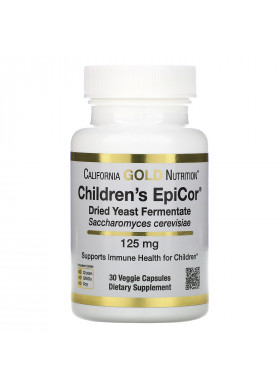 California Gold Nutrition, Children's Epicor, 125 mg, 30 Veggie Capsules