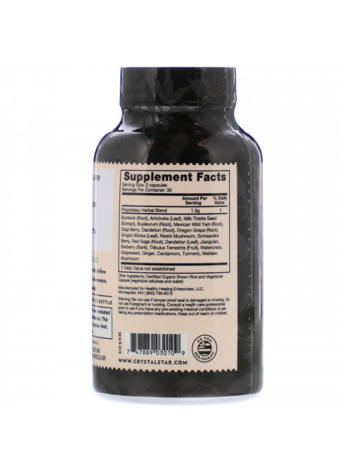 Crystal Star, Liver Renew, 60 Vegetarian Capsules