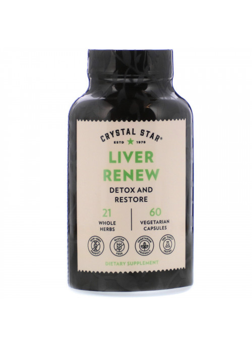 Crystal Star, Liver Renew, 60 Vegetarian Capsules