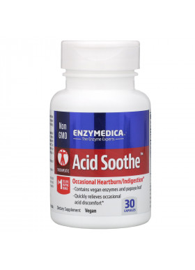 Enzymedica, Acid Soothe, 30 Capsules