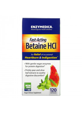 Enzymedica, Betaine HCL, 120 Capsules