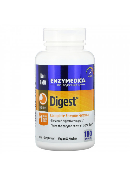 Enzymedica, Digest, Complete Enzyme Formula, 180 Capsules