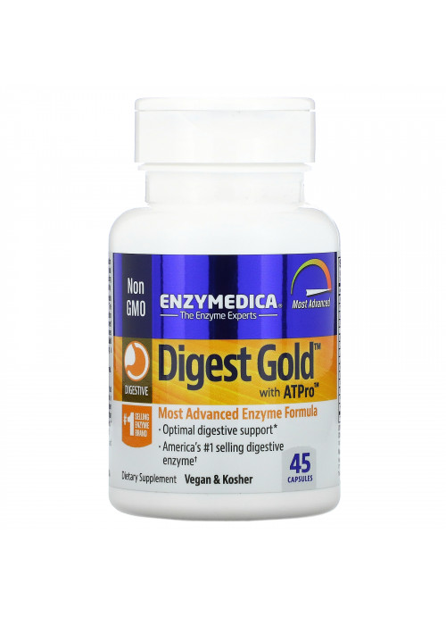 Enzymedica, Digest Gold with ATPro, 45 Capsules