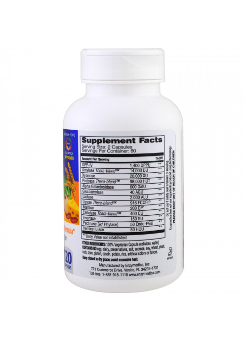 Enzymedica, Digest Spectrum, 120 Capsules