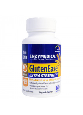 Enzymedica, GlutenEase, Extra Strength, 60 Capsules