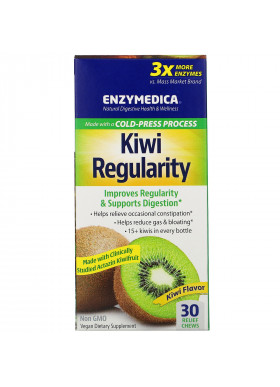 Enzymedica, Kiwi Regularity, Kiwi Flavor, 30 Relief Chews