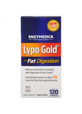 Enzymedica, Lypo Gold, For Fat Digestion, 120 Capsules