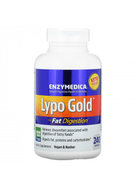 Enzymedica, Lypo Gold, For Fat Digestion, 240 Capsules