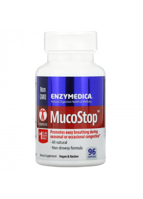 Enzymedica, MucoStop, 96 Capsules