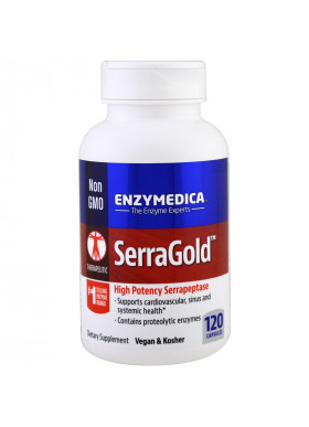 Enzymedica, SerraGold, High Potency Serrapeptase, 120 Capsules