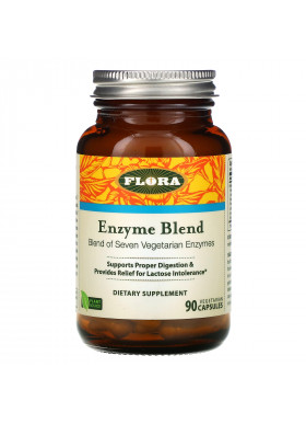 Flora, Enzyme Blend, 90 Vegetarian Capsules