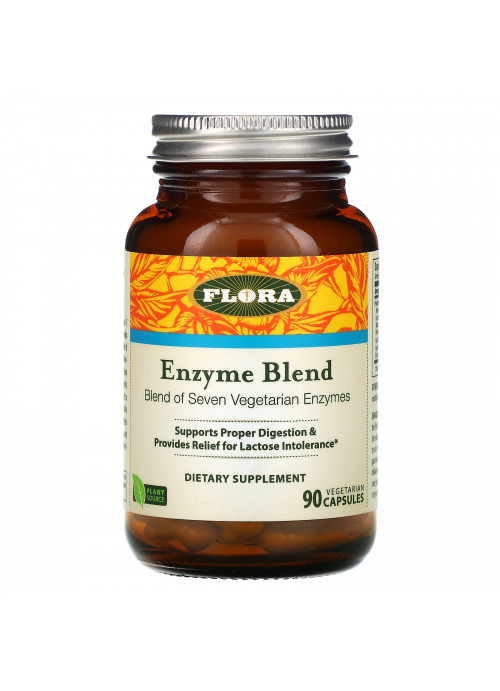 Flora, Enzyme Blend, 90 Vegetarian Capsules