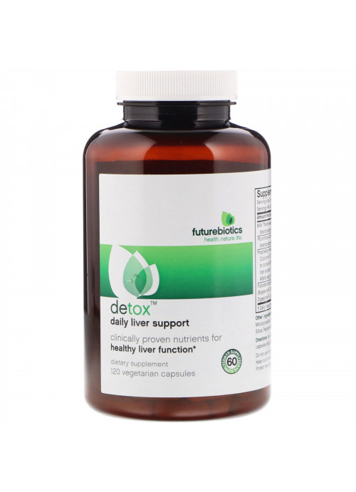 FutureBiotics, Detox, Daily Liver Support, 120 Vegetarian Capsules