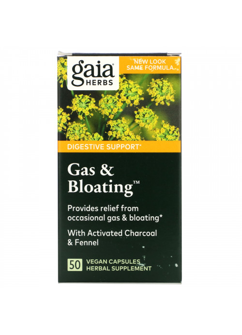 Gaia Herbs, Gas & Bloating, 50 Vegan Capsules