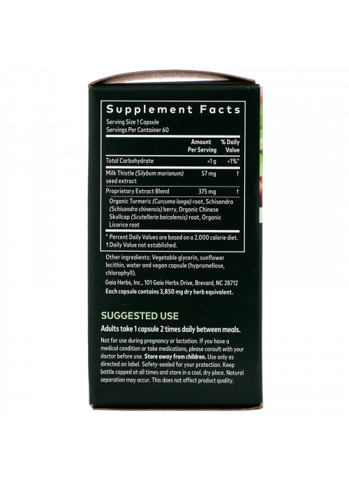 Gaia Herbs, Liver Health, 60 Vegan Liquid Phyto-Caps