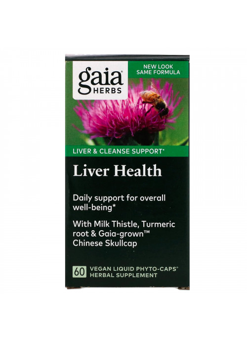 Gaia Herbs, Liver Health, 60 Vegan Liquid Phyto-Caps