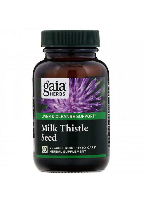 Gaia Herbs, Milk Thistle Seed, 60 Vegan Liquid Phyto-Caps