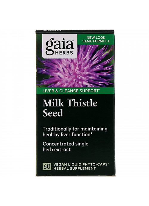 Gaia Herbs, Milk Thistle Seed, 60 Vegan Liquid Phyto-Caps