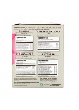 Garden of Life, Wild Rose Herbal D-Tox, 12-Day Kit, 4 Piece Kit