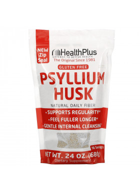 Health Plus, 100% Pure Psyllium Husk, 1.5 lbs (680 g)