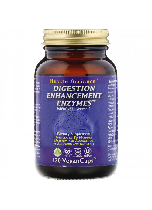 HealthForce Superfoods, Digestion Enhancement Enzymes, 120 VeganCaps