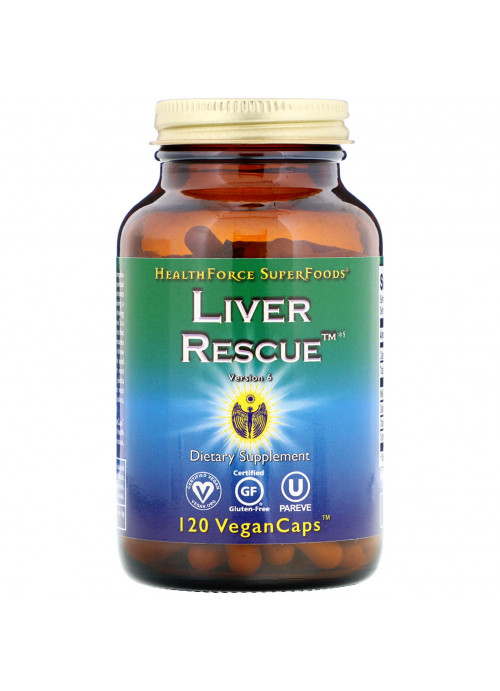 HealthForce Superfoods, Liver Rescue, Version 6, 120 Vegan Caps